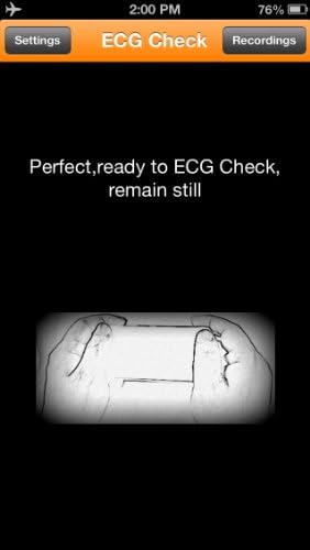 iPhone 4S Heart Monitor detects heart rhythm irregularities within seconds and displays heart rate (The first over-the-counter FDA cleared monitor)