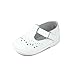 Birdie Leather T-Strap Stitched Mary Jane (Baby) (White, Numeric_2)