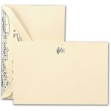 Engraved Music Note Correspondence Cards