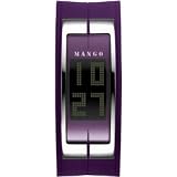 Mango QM234.99.01 Ladies Reggie LCD Dial with Purple Case and Bracelet Watch