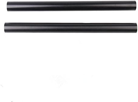 ROZOE 15 mm Camera rail rod 30 cm long (12 inches) With Inner 3/8 Inches threads (pack of 2)-C0901