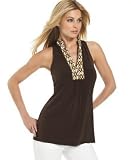MICHAEL Michael Kors Sleeveless Tunic with Border Print