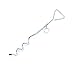 Pet Champion 18 Inch Steel Metal Spiral Tie Out Stake, Standard