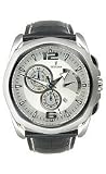 Festina Chronograph Black Leather Brushed Silver Dial Men's watch #F16354/1