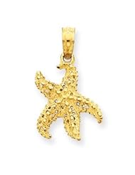 14k Starfish Pendant