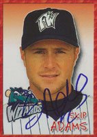 Skip Adams, Fort Wayne Wizards - Padres Affiliate, 2004 Instant Copy Autographed Card