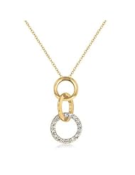 Alexander James White Gold Rhodium Bonded 16 Inch Winged Pendant with Tension Set Round Cut Clear Cubic Zirconia in Silvertone. Chain included.