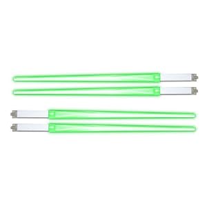 Buztronics 2 Sets of Green Light Up Chop-Sticks by 