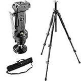 Manfrotto 055XPROB Black Tripod Kit with 3265 Grip Action Ball Quick Release Head & Tripod Case