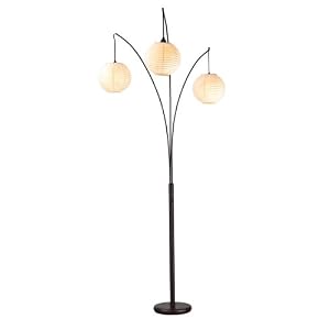 Adesso Spheres Arc Lamp, Antique Bronze by Adesso