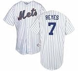 Jose Reyes New York Mets #7 Authentic Majestic Athletic Cool Base MLB Baseball Jersey (Home Pinstripe Size 56)