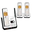 AT&T CL82309 DECT 6.0 Cordless Phone, Black/Silver, 3 Handsets