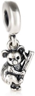 Highest Quality Authentic EvesErose Silver "Koala Bear" Bead Sterling Charm Fits Pandora &amp; Similar Bracelets