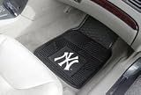 New York Yankees Heavy Duty 2-Piece Vinyl Car Mats