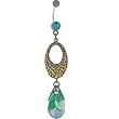 Aqua Green Leopard Paradise Belly Ring