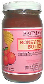 Honey Peach Butter 3 jars: Baumans Family Butters by Peach Butters