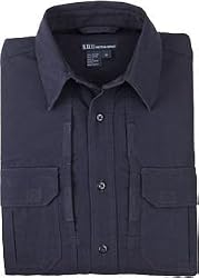 5.11 #71152T Cotton Tactical Short Sleeve Tall Shirt (Fire Navy, 3X-Large)