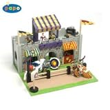 Medieval Games - Wood Castle Building with Jousting Arena