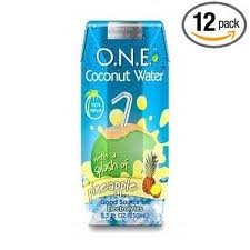 O.N.E. Coconut Water with a Splash of Pineapple, 8.5-Ounce Aseptic Containers (Pack of 12)