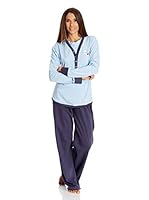 Intimalia Pijama Largo (Azul Celeste)