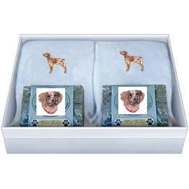 Double Gift Box with Brittany Soap and Towel