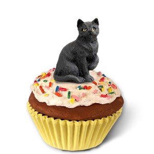 Black Cat Cupcake Trinket Box