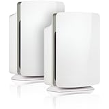 Highly Rated, Customizable with Superior Performance & Lifetime Warranty-Alen BreatheSmart HEPA-Pure Air Purifier for Family, Master & Open Concept Rooms to Remove Allergies & Dust - White,2-Pack