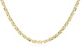 14k Yellow Gold 2mm Square Byzantine Chain Necklace, 24"