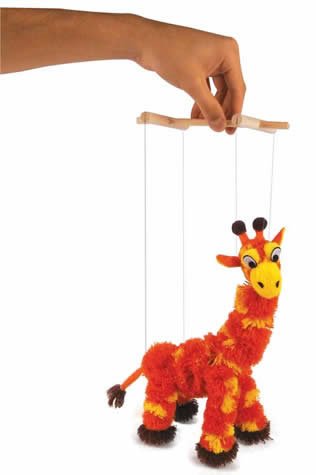 Childrens Toyshop  Toys : Giraffe Marionette