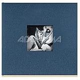 New HUDSON Lake-blue/soft-white 2-up cloth album holds 200 prints by Kolo - 4x6