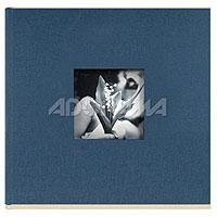 New HUDSON Lake-blue/soft-white 2-up cloth album holds 200 prints by Kolo - 4x6