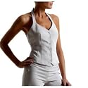 Fitted waistcoat with sweetheart neckline