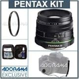 Pentax SMCP-DA 35mm f/2.8 Macro Limited Wide Angle Auto Focus Lens Kit, wit ....