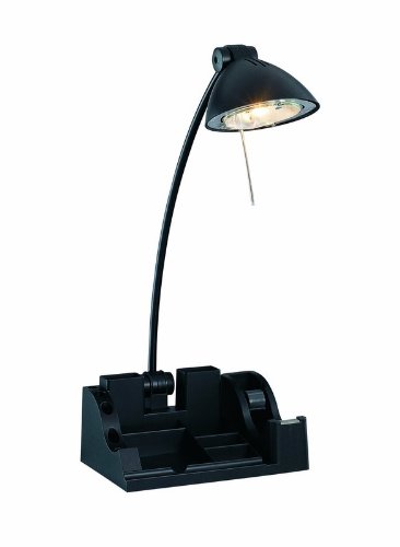 Organizer Desk Lamp - Fanti Collection Black Finish