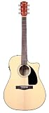 Fender CD-60CE Acoustic Electric Guitar with Case, Natural