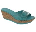 Pompom Turquoise Leather