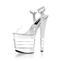 7 1/2 Inch Sexy Evening Shoe Womens High Heel Shoe Heel High Platform Shoe With Line Detail CLEARANCE