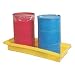 Dixie Poly BM-ED-2 Polyethylene 2 Drum Econo-Dike, 61 gallon Sump Capacity, 65.5" Length x 29" Width x 9" Height