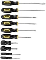 Stanley 60-112 10 Piece Set Standard Fluted Screwdriver Set with Tape