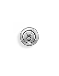 MMA Silver - Oxidized Taurus Zodiac Bead