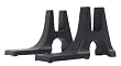 Black Fireplace Back Plate Supports