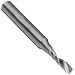 Onsrud Cutter 63-700 Series Carbide Square Nose End Mills, Inch, Uncoated (Bright) Finish, 21 Degree Helix, For Use With Hard Plastics