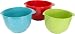 Trudeau Melamine Mixing Bowls, Set of 3
