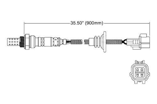 Walker 250-24709 Four Wire Oxygen Sensor