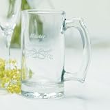 Bulk White Wedding Stein - Usher Inscription