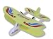 Remote Control flying micro indoor biplane - Yellow