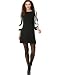 Muse Three-Quarter Geometric-Sleeves Scoop-Neck Dress