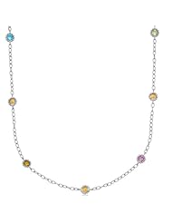 18K Yellow Gold and Sterling Silver 22" Chain Necklace