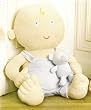 Plush Baby Boy Doll "Grande". 22" High. Baby Tuc Tuc Collection. Blue