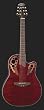 Ovation CC44-2WFB Celebrity Deluxe Mid-Depth Cutaway Acoustic-Electric Guitar - Red Waterfall Bubinga